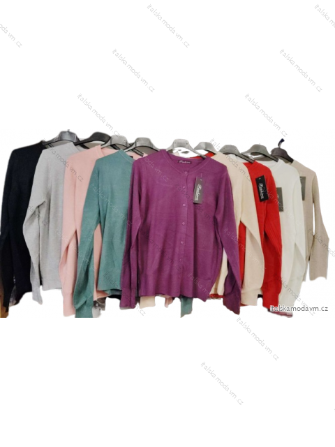 Svetr zapínací dámský (m-2xl) B.LIFE BL232202/DU šedá XL/2XL