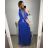 Šaty spoločenské elegantné dámske (L/XL ONE SIZE) TALIANSKA MODA IMS23DIANA/DR L/XL smaragdová