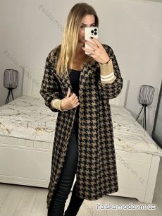 Kabát dlouhý rukáv dámský (L/XL ONE SIZE) ITALSKÁ MÓDA IMD23667