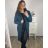 Cardigan dlouhý dlhý rukáv dámsky nadrozmer (2XL/3XL ONE SIZE) TALIANSKA MÓDA IM423VIOLETTA