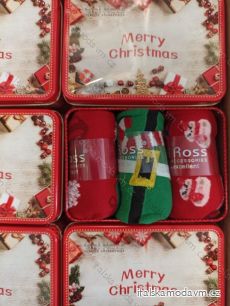 Ponožky teplé Vánoční dámské krabička 3páry  (35-38, 39-42) EMI ROSS ROS23001
