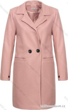 Kabát flaušový dlouhý dámský (S-XL) ITALSKÁ MÓDA IMD221107-7/DR