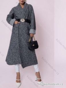 Kabát flaušový dlouhý rukáv dámský (S/M ONE SIZE) ITALSKÁ MÓDA IMWBH234267