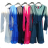 Šaty společenské  dlouhý rukáv dámské (S/M ONE SIZE) ITALSKá MODA IM323LUSY