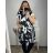Vesta s kapucňou bez rukávu dámske nadrozmer (3XL/4XL ONE SIZE) TALIANSKA MóDA IM423DAINA