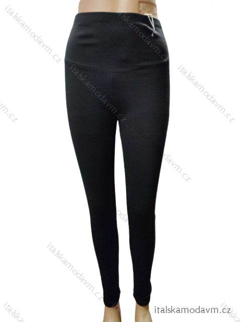 Legíny dlouhé zatepletné nadrozměrné dámské (XL,2XL,3XL,4XL) D.D. STYLE  DDS23A571/DUR čierna 4XL
