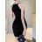 Šaty elegantné trblietavé s flitrami bez rukávov dámske (S/M ONE SIZE) TALIANSKA MóDA IMM23M3020