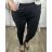 Kalhoty džegíny elastické dámské nadrozměrné (L/XL-4XL/5XL) SAL SMILING SAL22AM3001/DUR Černá 4XL/5XL