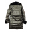Bunda kabát koženkový s kapucí dámská (S-2XL) MET23LZ12607-2/DR Černá XXL