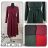 Šaty elegantní dlouhý rukáv dámské (S-3XL) POLSKÁ MÓDA PMWH234411/DU červená S