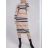 Šaty pletené s rolákem dlouhý rukáv dámské (S/M/L ONE SIZE) ITALSKá MóDA IMD23855
