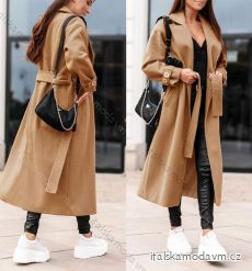 Kabát flaušový dlouhý rukáv dámský (L/XL ONE SIZE) ITALSKÁ MÓDA IMD23834