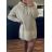 Sveter pletený predĺžený s kapucňou dlhý rukáv dámsky (XL/2XL ONE SIZE) TALIANSKA MÓDA IMD23853