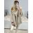 Kabát s kožúškom dlhý rukáv dámsky (S/M/L/XL ONE SIZE) TALIANSKA MODA IM423350