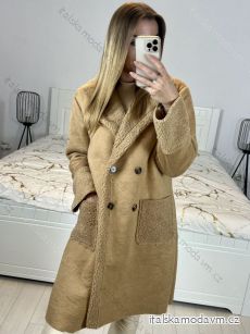 Kabát zimní s beránkem dámský (L/XL ONE SIZE) ITALSKÁ MÓDA IM423352/DU