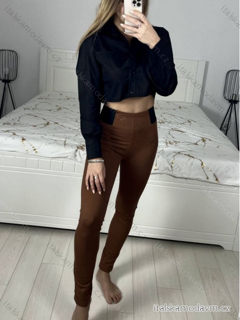 Legíny  dlouhé dámské (36-42) M.SARA MSR23C9270/DUR hnědá 38