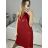 Šaty elegantné trblietavé s flitrami bez rukávov dámske (S/M ONE SIZE) TALIANSKA MóDA IMM23M84269/DUR S/M čierna