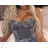 Croptop na ramienka dámsky (S/M ONE SIZE) TALIANSKA MÓDA IMPBB23M5050