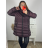 Bunda s kapucí dámská nadrozměr (4XL-8XL) BESS222251 vínová 4XL