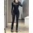 Overal dlouhý žebrovaný stahující a zeštíhlující dlouhý rukáv dámský (S/M, M/L ONE SIZE ) ITALSKÁ MÓDA IMM23W82350