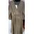 Šaty společenské třpytivé dlouhý rukáv dámské (S/M ONE SIZE) ITALSKÁ MODA IMM23M6062B