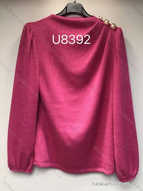 Mikina teplá dlhý rukáv dámsky (S/M ONE SIZE) TALIANSKA MÓDA IMM23M8392