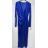 Šaty elegantní dlouhý rukáv dámské (S/M ONE SIZE) ITALSKÁ MÓDA IMPBB23B24321