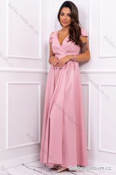 Šaty dlouhé elegantní společenské bez rukávu dámské nadrozměr (36-52) POLSKÁ MÓDA PMLBF23GALA5