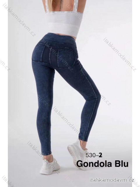 Džegíny dlhé push-up dámske (S-XL) TALIANSKA MÓDA IMM22FD533/DUR