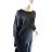 Sveter pletený oversize dlhý rukáv dámsky nadrozmer (XL/2XL ONE SIZE) TURECKÁ MODA TME24001/DR XL/2XL ružová