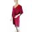 Šaty volnočasové dlouhý rukáv dámské (S/M/L ONE SIZE) ITALSKÁ MÓDA IMD23769 tmavě modrá M/L
