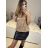 Tunika flitrová bez rukávov dámska (S/M ONE SIZE) TALIANSKA MÓDA IMM23M84215ELC/DUR   červená   S/M