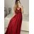 Šaty dlouhé plesové elegantní na ramínka dámské (S/M ONE SIZE) ITALSKÁ MÓDA IMPBB22O5728