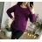 Sveter úpletový dlhý rukáv dámský (uni XL / 2XL) TALIANSKÁ MÓDA IM519JM-5802-18