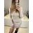 Šaty úpletové dlhý rukáv dámske (S/M ONE SIZE) TALIANSKA MÓDA IMPMD231039X