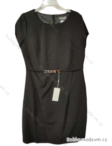 Šaty elegantní společenské krátký rukáv dámské nadrozměr (42-54) POLSKÁ MÓDA PMF22008B/DUR
