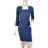 Šaty elegantný pouzdrové 3/4 rukáv dámske (S-XL) TALIANSKA MÓDA IMM23M23121-2/DUR tmavo modrá XL
