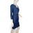 Šaty elegantný pouzdrové 3/4 rukáv dámske (S-XL) TALIANSKA MÓDA IMM23M23121-2/DUR tmavo modrá XL