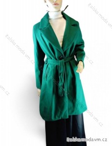 Kabát flaušový dlouhý rukáv dámský  (S-2XL) ITALSKÁ MÓDA IMC23391/DU