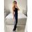 Šaty spoločenské dlhé trblietavé na ramienka dámske (S/M ONE SIZE) TALIANSKA MODA IMM23M51395