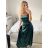 Šaty dlouhé elegantní na ramínka dámské (S/M ONE SIZE) ITALSKá MODA IM323013/DU   vínová   S/M