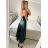 Šaty dlouhé elegantní na ramínka dámské (S/M ONE SIZE) ITALSKá MODA IM323013/DU   vínová   S/M