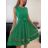 Šaty elegantní letní bez rukávu dámské (S/M/L ONE SIZE) ITALSKÁ MÓDA IMHMS23NELA/DU - Barva   zelená - Velikost   M/L