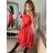 Šaty elegantné letné bez rukávov dámske (S/M/L ONE SIZE) TALIANSKA MÓDA IM923NELA/DU -   vínová
,   S/M