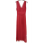 Šaty dlhé spoločenské elegantné bez rukávov dámske (S/M ONE SIZE) TALIANSKA MÓDA IMPSH233584/DU S/M červená