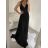 Šaty dlhé elegantné spoločenské na ramínka dámske (M/L ONE SIZE) TALIANSKA MóDA IM42380566