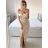 Šaty společenské carmen elegantní dámské (S/M ONE SIZE) ITALSKá MODA IMS235378/DU S/M bílá