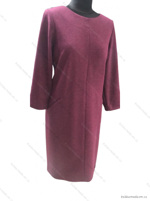 Šaty elegantní krátký rukáv letní dámské (44-46-48-50-52) Polská MÓDA PMLP22KLARA