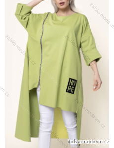 Šaty mikinové dlouhý rukáv dámské (L/XL ONE SIZE) ITALSKÁ MÓDA IMPLI2437765