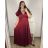 Šaty dlouhé společenské krátký rukáv dámské nadrozměr (XL/2XL BIG SIZE) ITALSKÁ MÓDA IMPSH245441A/DU XL/2XL královská modrá